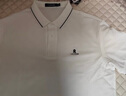 梦特娇（MONTAGUT）夏季男Polo衫短袖含桑蚕丝云感透气中青年休闲T恤 白色 2XL 实拍图