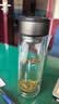 【京东物流配送】高硼硅双层玻璃杯大容量泡茶杯水杯子茶水分离杯 【双层加厚】茶杯350ml1只 实拍图