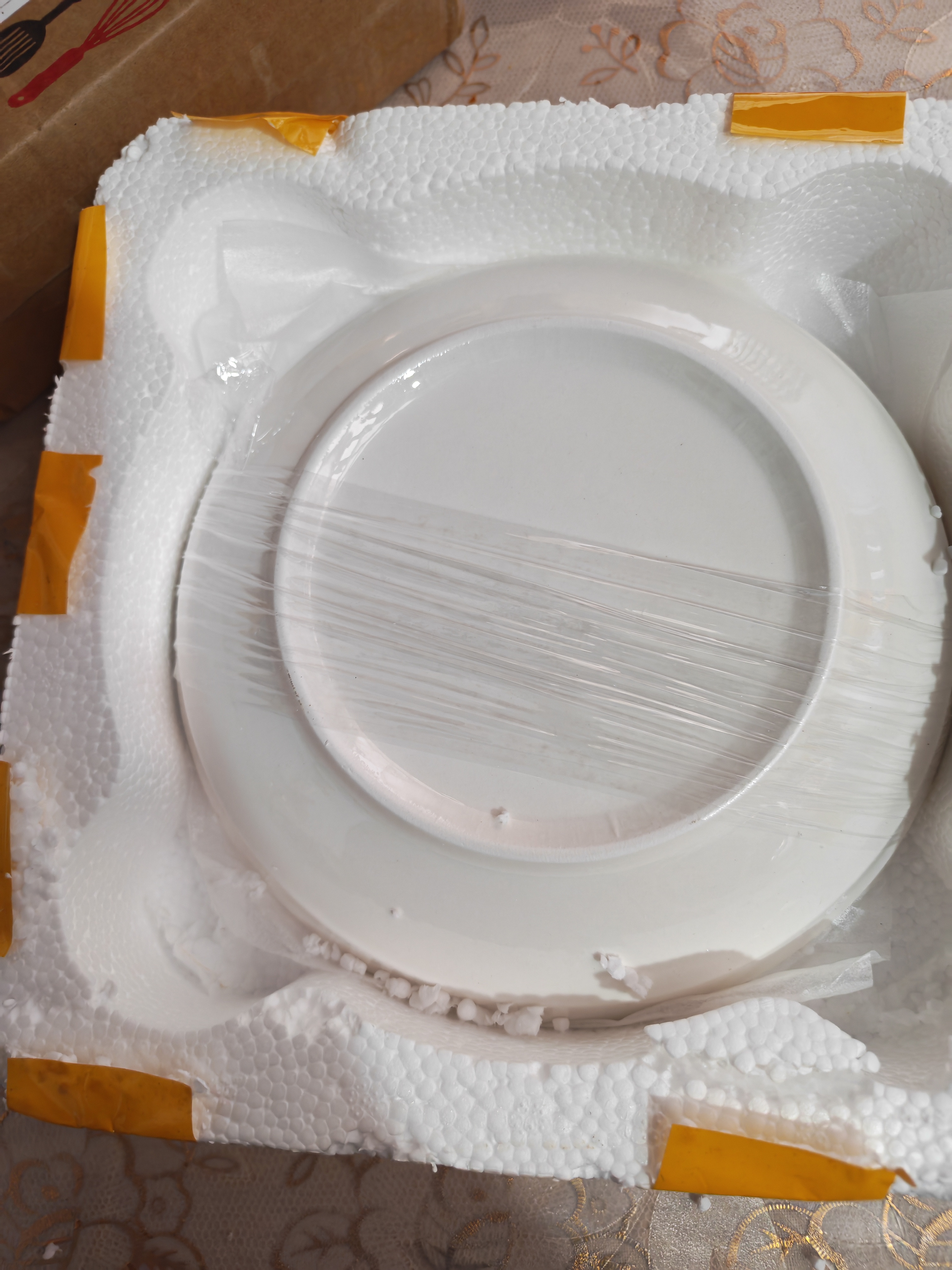 纯白简约风8英寸陶瓷圆盘酒店菜盘甜品摆盘创意釉下彩家用饭盘 8英寸白瓷盘2只装 实拍图