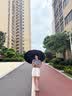 QCSK德国全自动雨伞加大加厚加固晴雨两用男女通用折叠 【玄墨黑】抗风黑胶防晒 UPF50+ 【144根合金玻纤骨|双人加大加固|晴雨两用】 实拍图