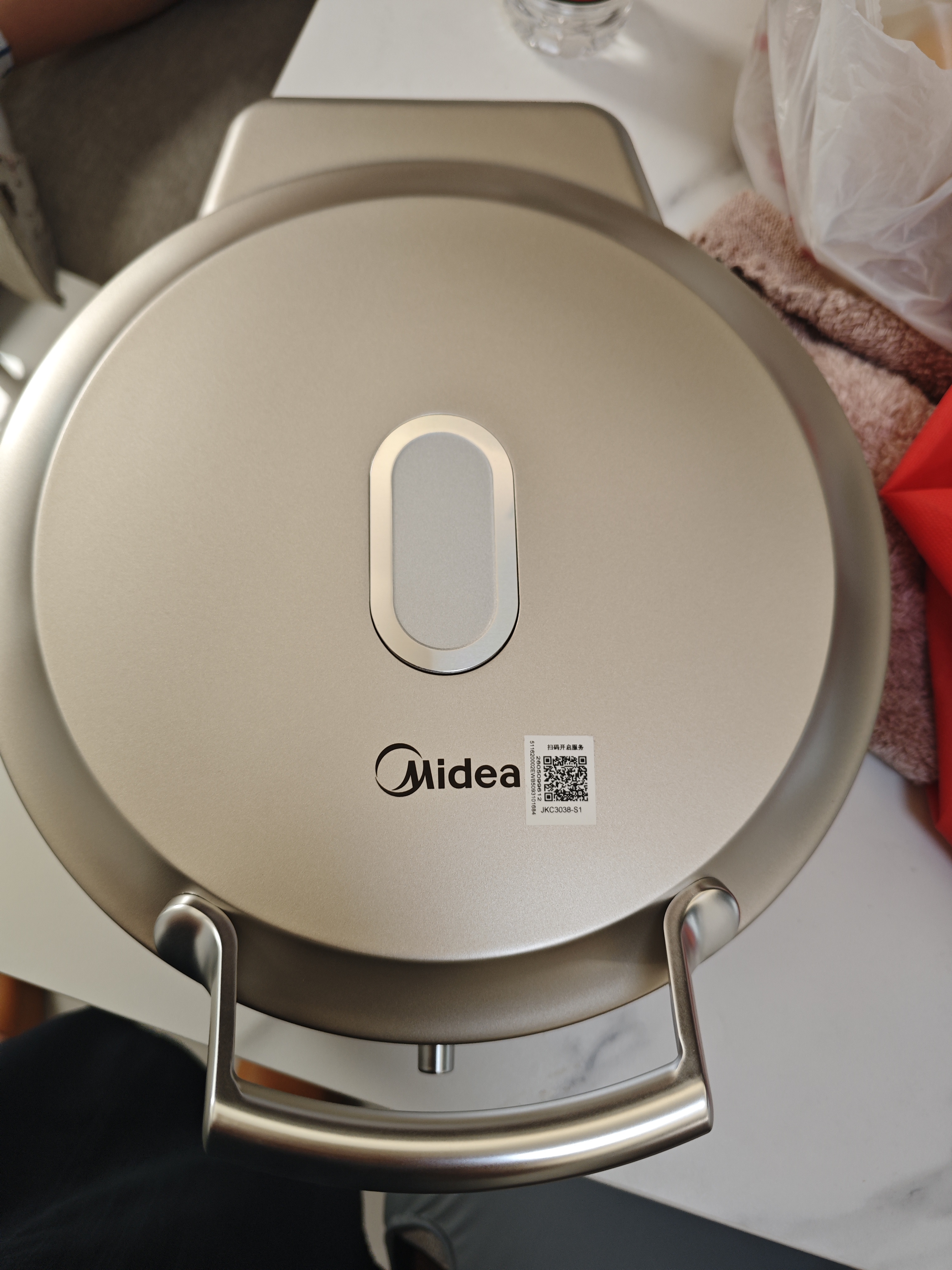 美的（Midea）电饼铛 小钢炮0涂层316L不锈钢电饼档 家庭用40mm超深双面加热 煎饼锅烤肉锅烙饼锅早餐机电煎锅s1 实拍图