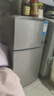 奥克斯小冰箱家用小型迷你冷藏冷冻两用出租房宿舍用节能省电寝室办公室电冰箱 【节能省电】176银色【高效保鲜 铜管速冷】56L 实拍图