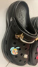 卡骆驰（CROCS）【预售】白鹿同款经典云朵洞洞鞋时尚百搭女鞋花园鞋|206750 黑色-001(含智必星) 36 /37(230mm) 实拍图