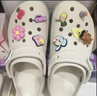 卡骆驰（CROCS）白鹿同款经典云朵洞洞鞋时尚百搭女鞋花园鞋|206750 骨白色-2Y2(含智必星) 39 (250mm) 实拍图