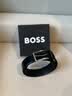 雨果博斯BOSS  男士26年秋季新款拉丝银色五金单针扣商务皮革腰带3.5CM 001-黑色 100cm 实拍图