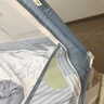 美朵嘉A类婴儿防摔蚊帐床围栏二合一1.8x2米家用三开门浅蓝【抑菌防螨】 实拍图