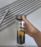 希诺双层玻璃杯男家用商务办公泡茶杯子过滤车载水杯XN-9301 265mL 实拍图