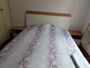 全友（QUANU）家居奶油芝士系列双人床小户型家用主卧室齐边大床含床垫组合家具 【高脚款 | 升级实木排骨架】单床+床头柜*2 1.5x2米 实拍图