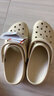 卡骆驰（CROCS）白鹿同款云朵洞洞鞋|206750 骨白色-2Y2 37/38(240mm) 实拍图