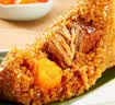 五芳斋速冻酱香蛋黄猪肉粽100克*5只 嘉兴粽子蛋黄肉粽端午早餐食品 实拍图