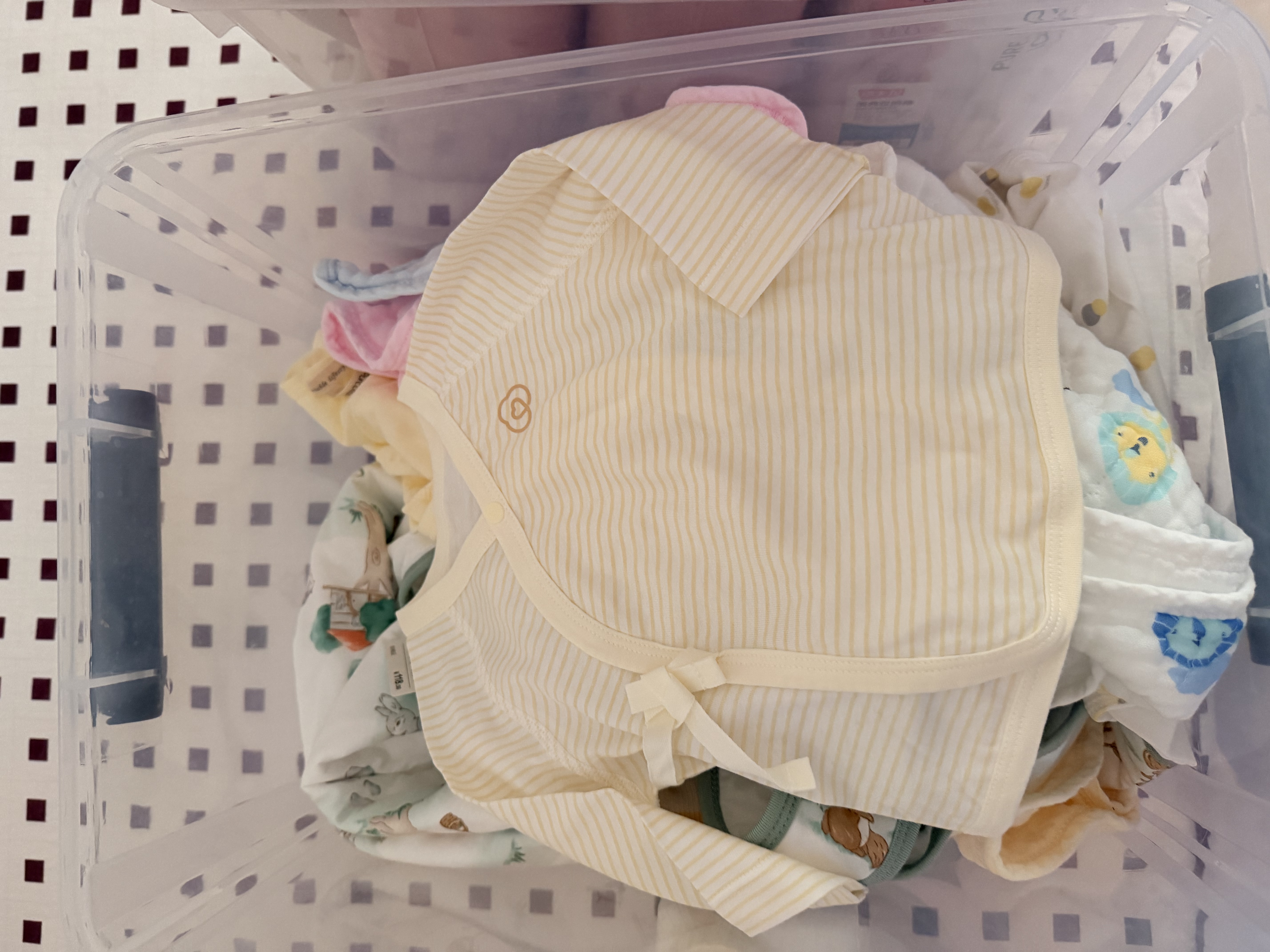 全棉时代婴儿衣服新生儿和尚服夏季薄款连体服宝宝睡衣【专供款】黄白52码 晒单实拍图