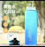 史努比儿童水杯夏季便携大容量耐摔防漏喝水杯男女小学生一键直饮杯子蓝 实拍图