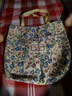 民族风小众单肩包女2025新款ins帆布包托特上课手提包通勤便携式 翠绿小花【32x35】 实拍图