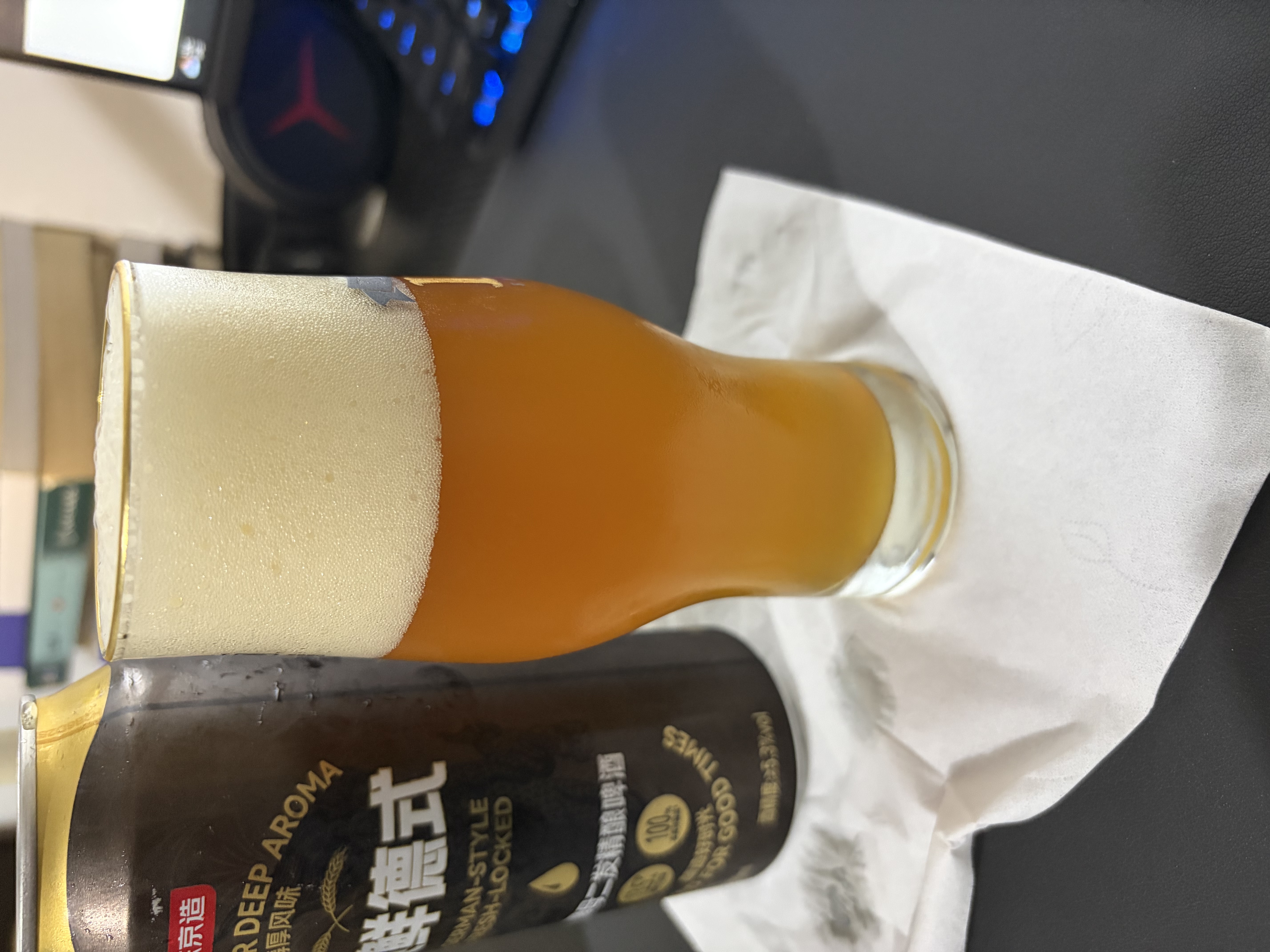 京东京造锁鲜德式双酵母二发精酿啤酒整箱装500ml*12 麦香更浓 世界杯看球 实拍图