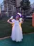 罗蒙毕业演出主持人礼服女童毕业白色公主裙生日花童钢琴 长款 120 实拍图