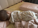 贝肽斯婴儿睡袋春夏胎脂皮儿童分腿睡袋婴幼儿防踢被睡衣前4后2 初声M 实拍图