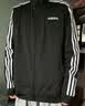 adidas休闲舒适三条纹立领夹克外套男装秋季阿迪达斯官方轻运动 黑色/白（推荐选大一码）   2XL 实拍图