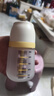 小雅象防胀气玻璃奶瓶新生儿3-6个月婴儿奶瓶 240ml M号奶嘴（标准款） 实拍图
