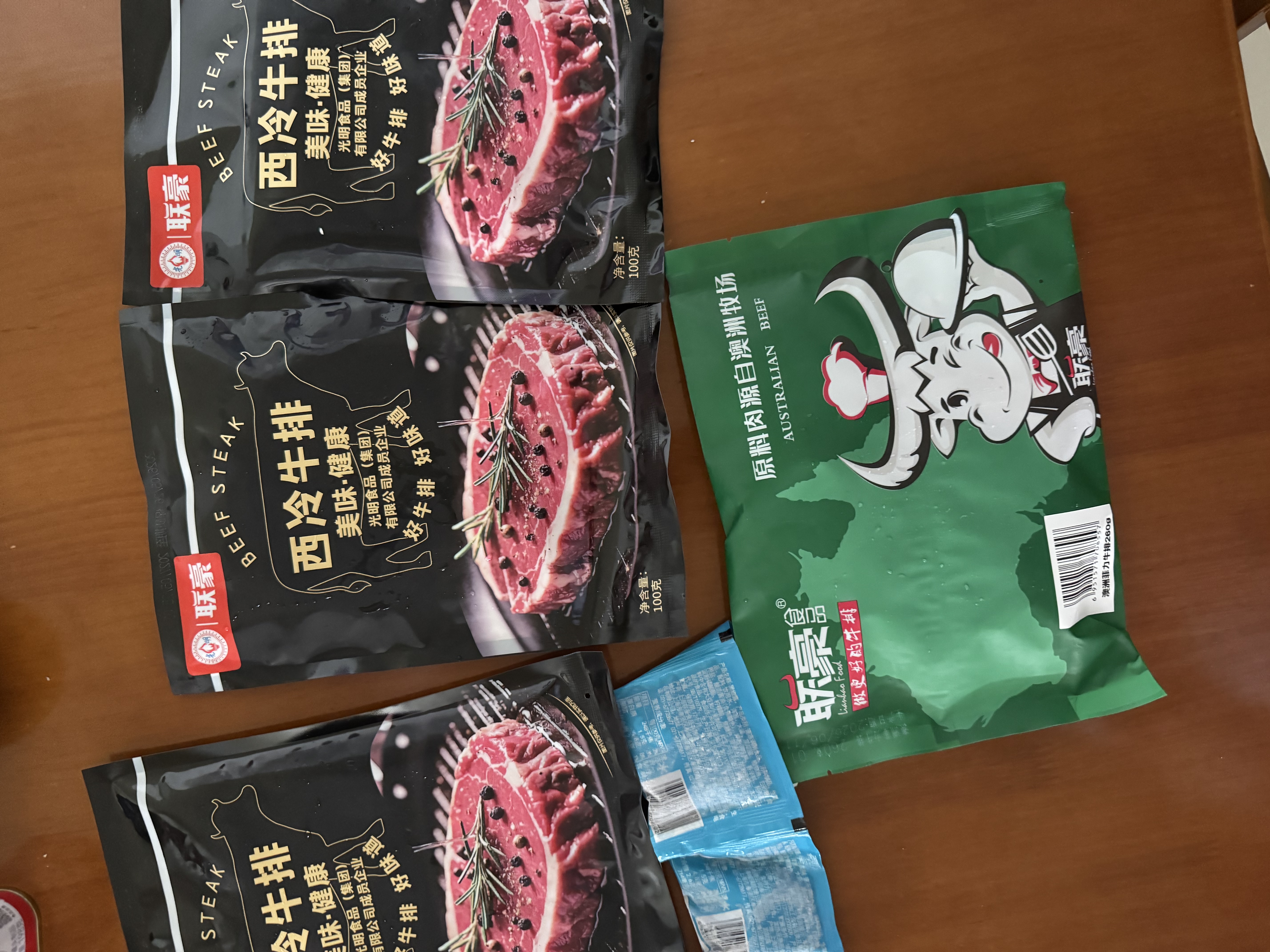 联豪食品牛排组合净560g/5片 厚切调理牛扒 牛肉赠酱料5包 中秋 源头直发 实拍图