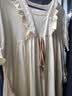 猫人睡裙女夏季纯棉10A抗菌防螨甜美蝴蝶结公主风家居服米色2XL 实拍图