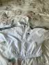 adidas三条纹休闲宽松连帽夹克薄外套女装春夏阿迪达斯官方轻运动 白/黑色   S 实拍图