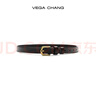 VEGA CHANG可调节女士皮带简约百搭通勤时尚半身裙牛仔裤腰带装饰 黑色（有孔） 实拍图