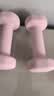 Keep哑铃女士健身家用彩色浸塑环保手铃亚铃全身塑形樱粉1kg*2 实拍图