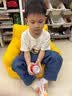 AMI 艾咪艾咪婴儿沙发椅0到6岁小月龄宝宝儿童小沙发小孩坐凳可坐可躺 萌趣蛋黄|柔软承托 【中号】0-4岁 实拍图