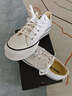 匡威（Converse）All Star Lift夏季经典厚底鞋小白鞋帆布鞋560251C 560251C/白色 （推荐选大半码） 35 实拍图