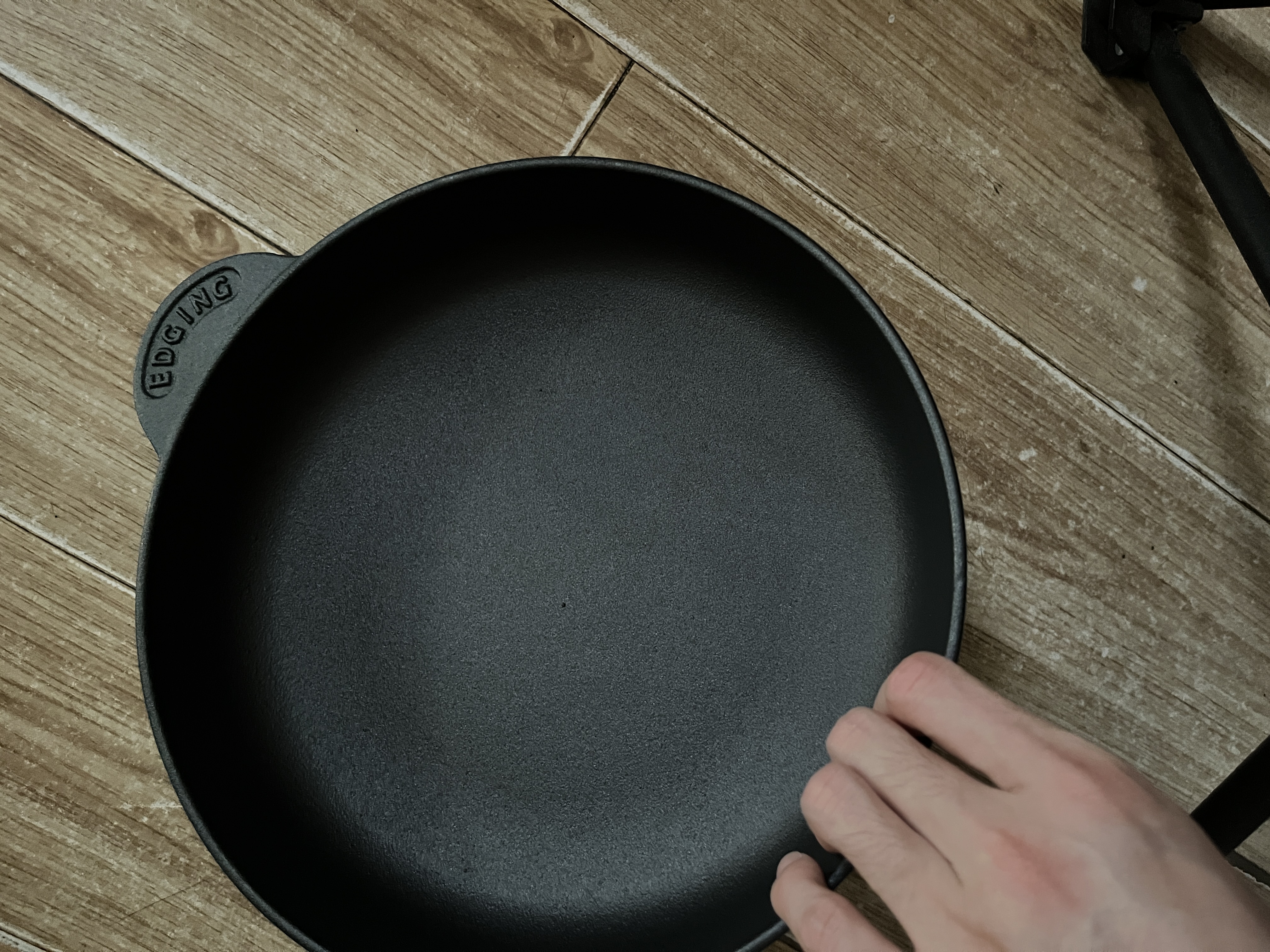 典匠铸铁煎锅平底锅24cm聚油煎锅加厚无涂层生铁锅家用烙饼早餐煎蛋锅 实拍图