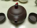 古往今来 宜兴原矿纯全紫砂壶名家手工泡茶壶家用功夫茶具套装 球孔西施壶 [升级卡盖]320ml·蜂巢出水 实拍图