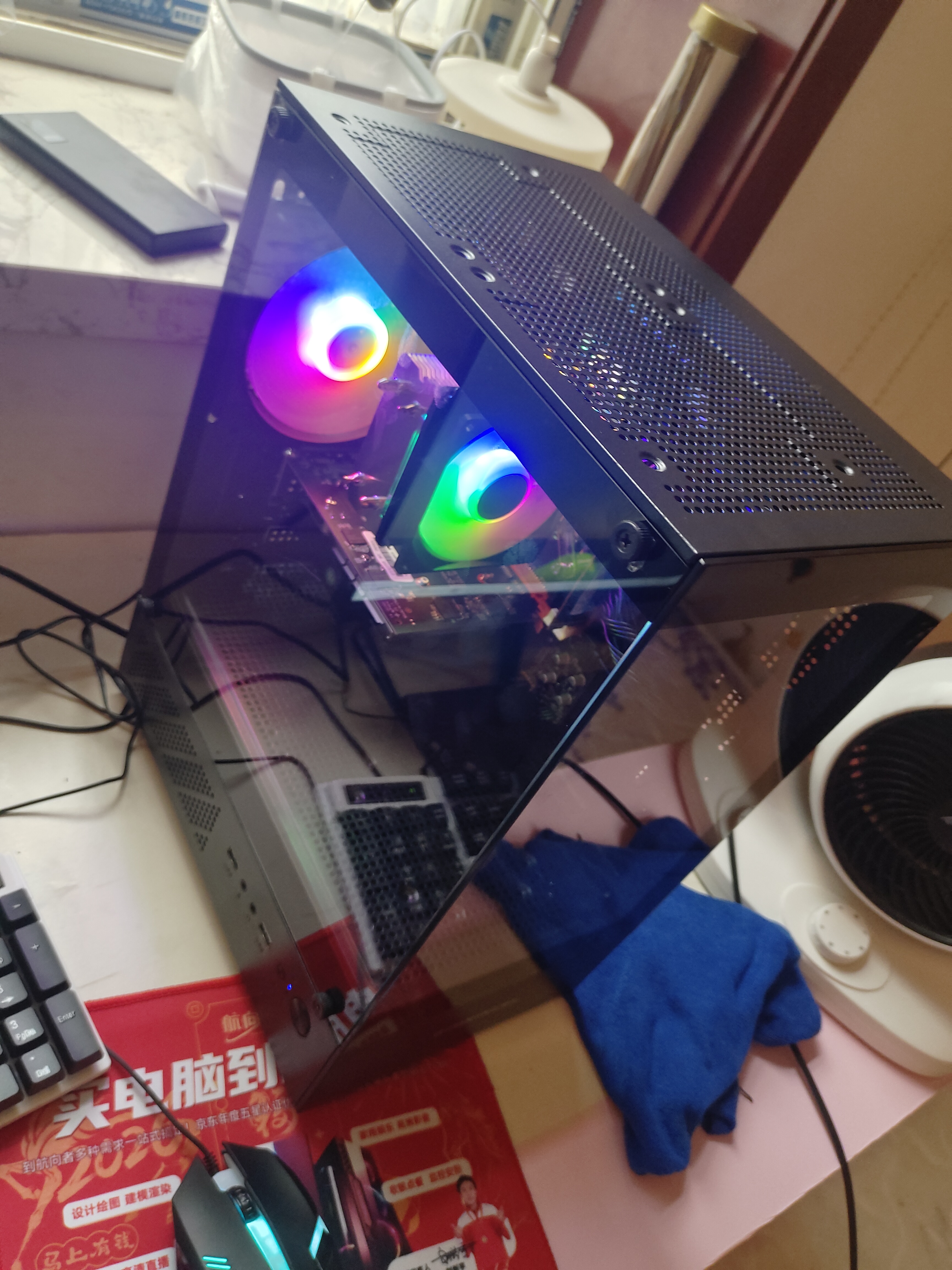 航向者英特尔i5酷睿i7升54核芯RTX5060/3060/4060台式电脑主机DIY组装电脑全套整机商务办公电竞直播游戏 主机+25英寸超清高刷显示器 五：i9级36芯8G电竞独显/16+512畅玩 实拍图