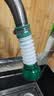水龙头防溅神器家用厨房宿舍净自来水过滤喷嘴通用花洒加长延伸器 墨绿色+卡套-2个装 实拍图