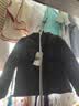 保姆鹅 儿童羽绒服短款连帽聚暖童装男女童防风御寒加厚外套冬[NG2860] 炭黑 140 实拍图