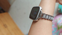 臣颂（CHENSONG）2026新款满天星 适用华为watch fit5Pro/5/fit4/4Pro手表表带 满钻款腕带高级感女生金属表链 银色 实拍图