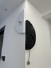 普赛克2026新款现代简约客厅拐角双面挂钟家用静音转角时钟餐厅钟表挂墙 大号+无灯款+摇摆【千城墨白】 实拍图