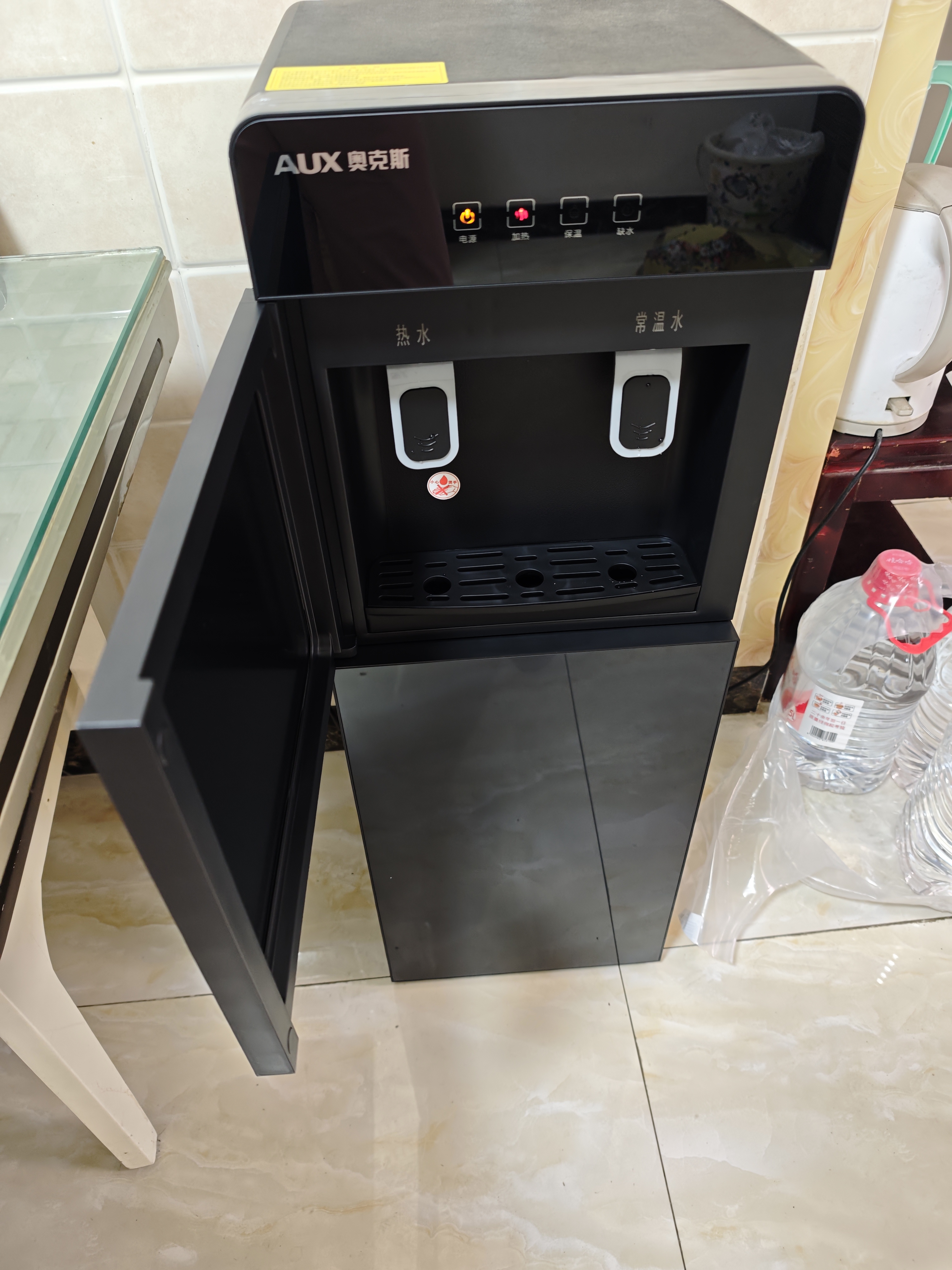 奥克斯（AUX） 饮水机下置式家用立式温热型快速加热下置水桶饮水器 旗舰下置式丨YR-5-X-31 制热型 实拍图