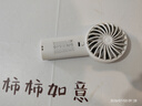 几素小风扇手持风扇高速节能迷你便携随身手拿电风扇户外办公室桌面学生宿舍宝宝儿童轻音大风力电扇 【粉-5000mAh】高速节能I5档劲风 实拍图