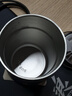 入一山河随行壶旅行茶具一人饮316不锈钢收纳包户外便携茶具套装 冰晶黑 一壶2杯 + 茶隔 实拍图
