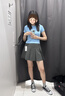 优衣库打褶裙裤女装/休闲裤裤子483766 483766/08深灰色 XS 实拍图