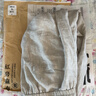 好布衣（HAOBUYI）亚麻裤男夏季薄款棉麻裤男士麻料裤子阔腿宽松直筒休闲长裤 麻本色 100%亚麻 XL 135-150斤 实拍图