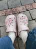 卡骆驰（CROCS）白鹿同款经典云朵洞洞鞋时尚百搭女鞋花园鞋|206750 石英粉-6UR(含智必星) 36 /37(230mm) 实拍图
