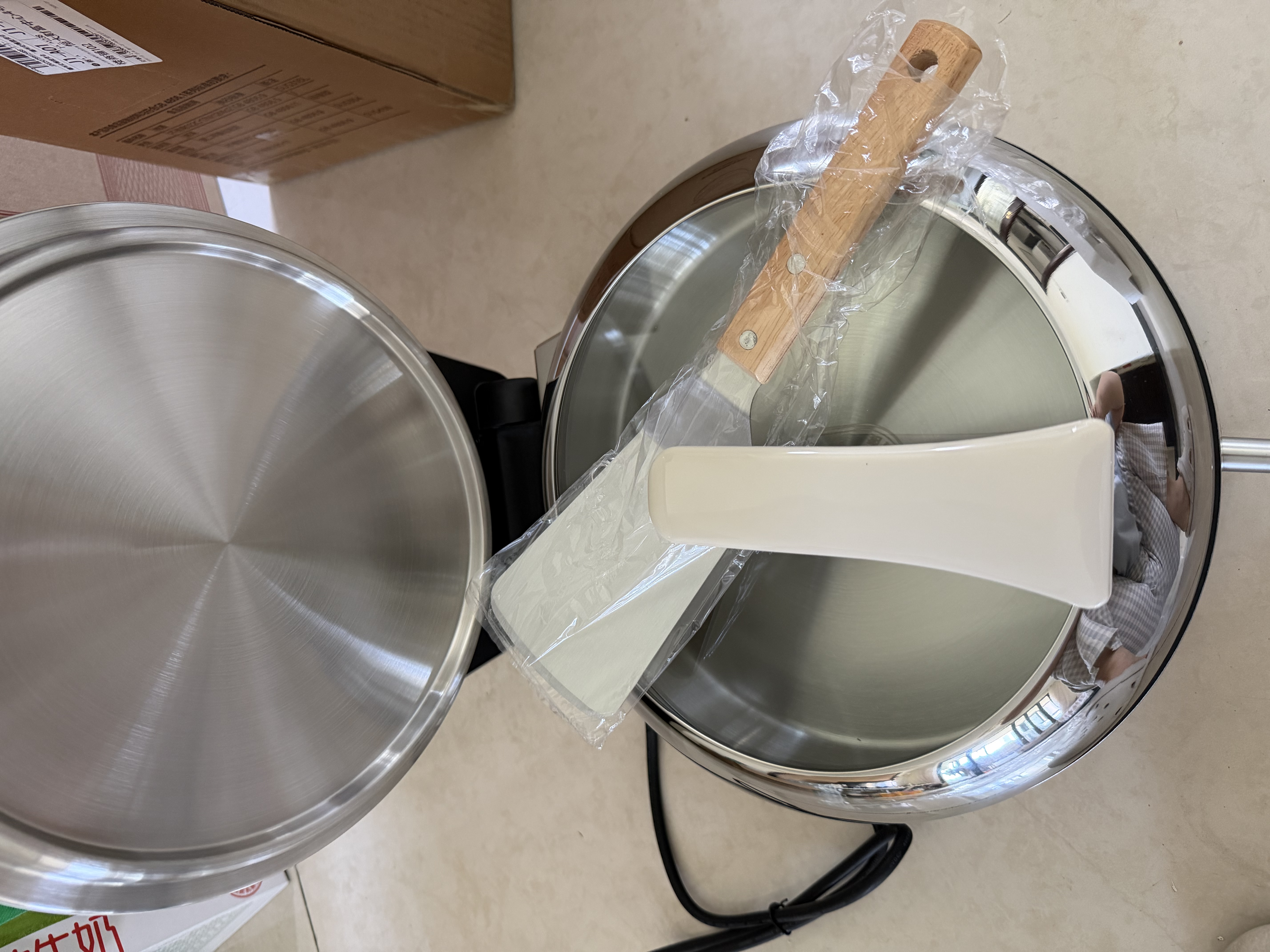 美的（Midea）电饼铛 小钢炮0涂层316L不锈钢电饼档 家庭用40mm超深双面加热 煎饼锅烤肉锅烙饼锅早餐机电煎锅s1 实拍图
