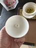 京东京造 茶杯盖碗  360°旋转可悬停功夫泡茶盖碗茶具羊脂玉瓷薄胎150ml 实拍图