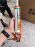 瓦克（WACKER）DA防霉玻璃胶厨卫密封胶防水美容胶马桶封边胶白色+胶枪工具包 实拍图