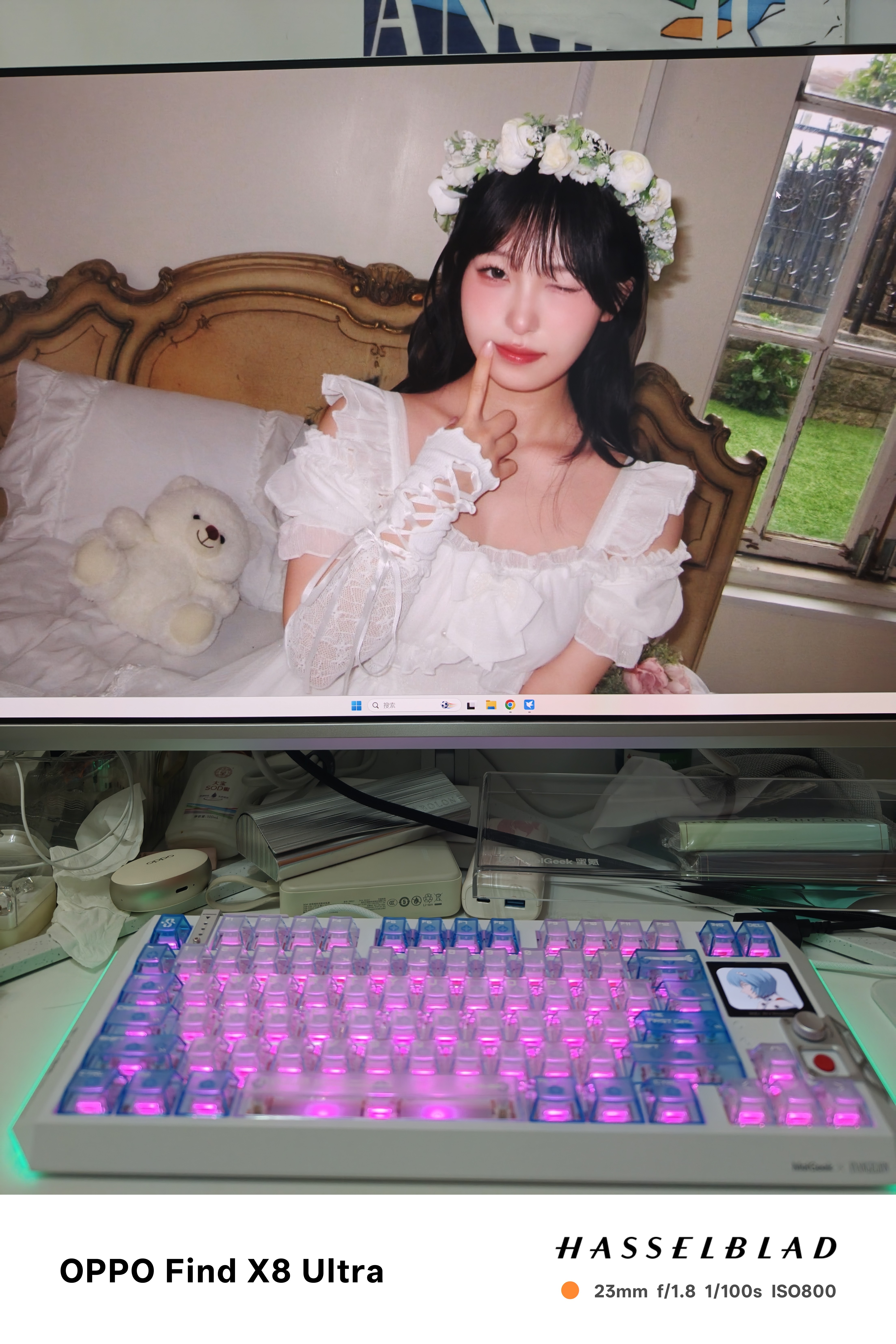 飞利浦EVNIA弈威32英寸 4K240Hz AR3.0黑透屏五层堆叠OLED DP2.1光效TypeC 电竞显示器 天王星32M2N8900X 实拍图