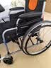 鱼跃（yuwell）手动轮椅车大轮轻便可折叠老人专用出行代步仅13kg铝合金H062 实拍图