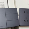 Aqara绿米联创智能开关D1零火三键 已接入米家APP/苹果HomeKit 远山灰 实拍图