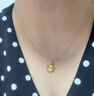 中国黄金（CHINA GOLD）四叶草黄金项链女新款足金吊坠七夕情人节礼物送女友老婆生日结婚 [京速达]足金四叶草吊坠+足金链 实拍图