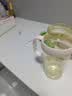 【京东物流】水杯冰霸吸管杯高颜值学生茶水分离大容量杯子 肚肚杯1个-浅绿色 实拍图